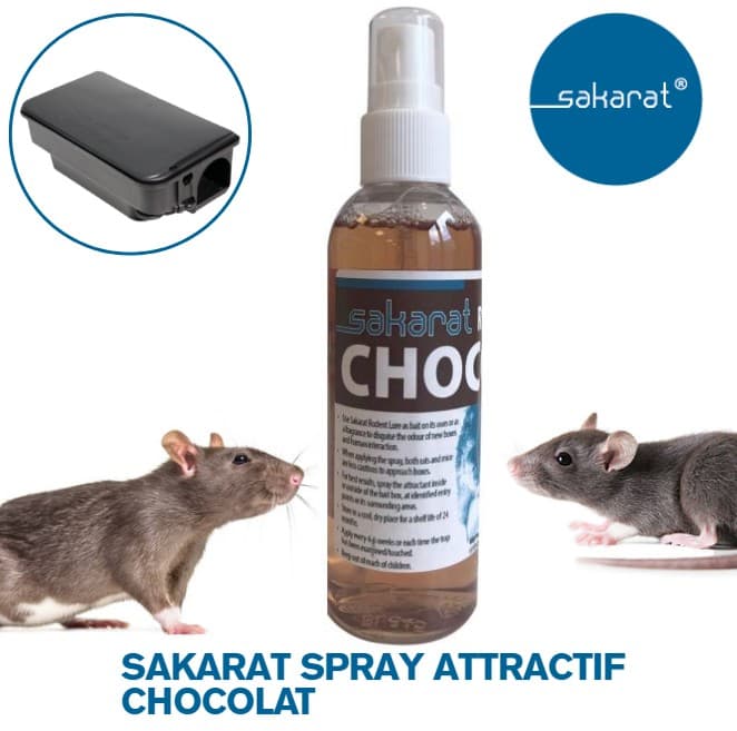 SAKARAT RODENT LURE SPRAY ATTRACTIF RONGEURS CHOCOLAT