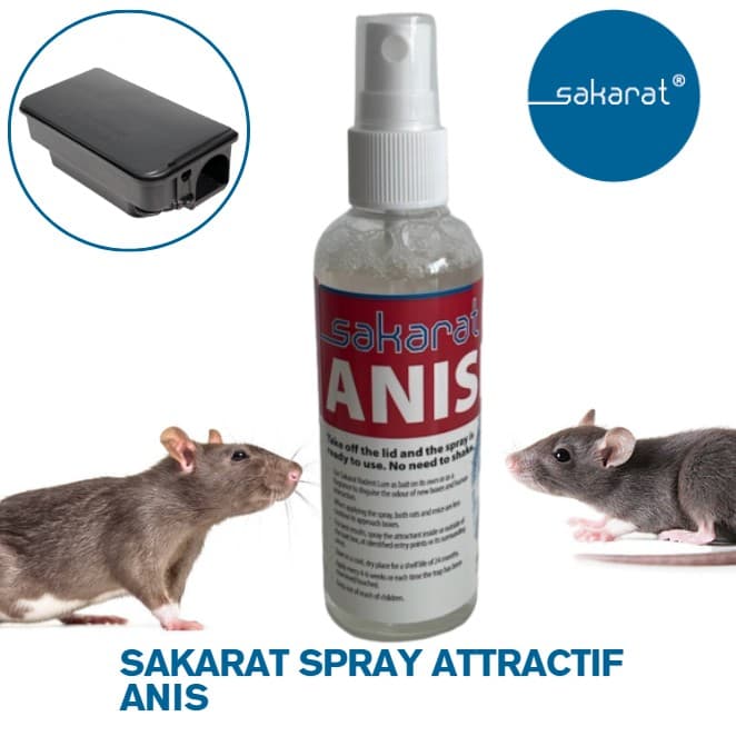 SAKARAT RODENT LURE SPRAY ATTRACTIF RONGEURS ANIS (x1)