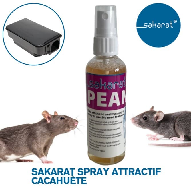 SAKARAT RODENT LURE SPRAY ATTRACTIF RONGEURS CACAHUÈTE (x1)